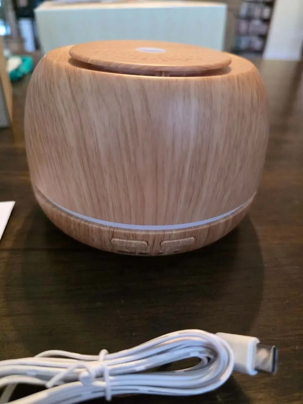300ml Wood Grain Ultrasonic Essential Oil Diffuser with Remote Control